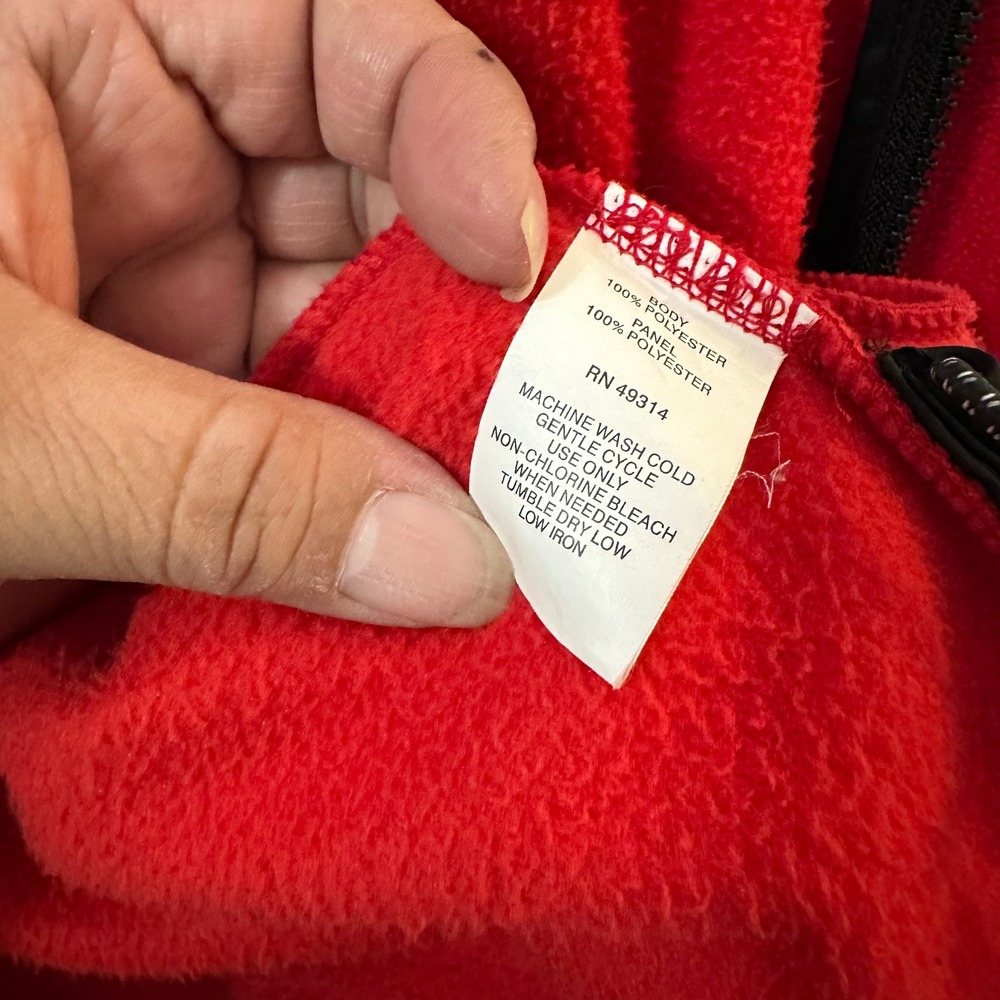 Gear For Sports Texas Tech Red Raiders Fleece Jacket Mens Medium Red Black Zip - Picture 4 of 8